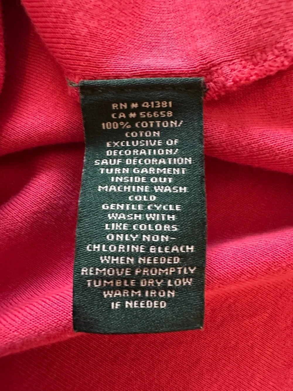Lauren Ralph Lauren Women’s M Short Sleeve Coral Pink colorway Henley Shirt